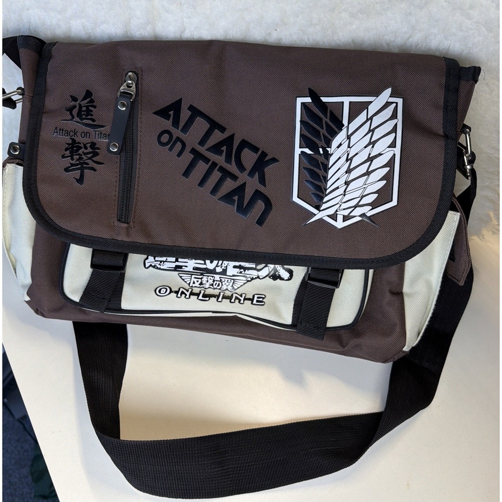 Attack on Titan Online Shoulder Bag Oxford Messenger Satchel School Bag Anime